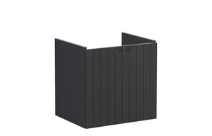 VitrA Root Groove 60cm 2 Door Wall Hung Washbasin Unit - Matt Graphite